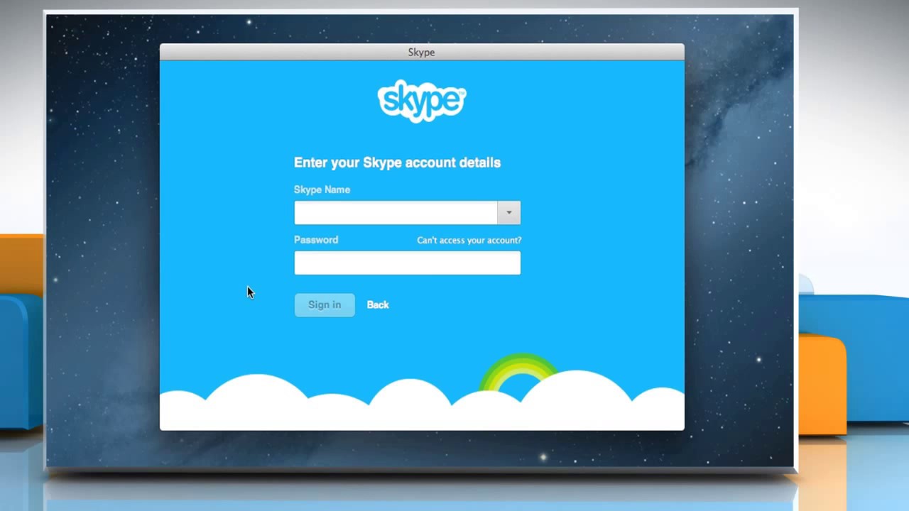 set up a skype account for mac